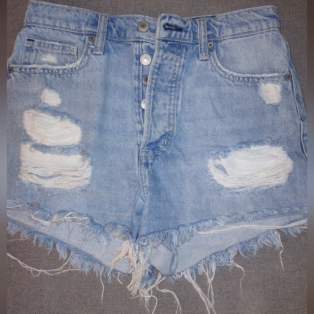 Arizona Hi-Rise Distressed Jeans Shorts